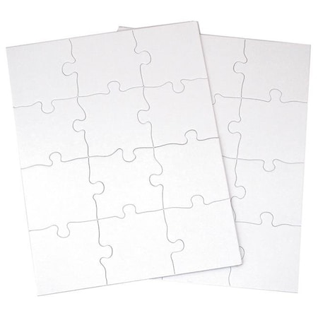 Inovart Inovart 2716 8.5 x 11 in. Puzzle-It Blank Puzzles - 12 Piece - 12 Per Pack 2716